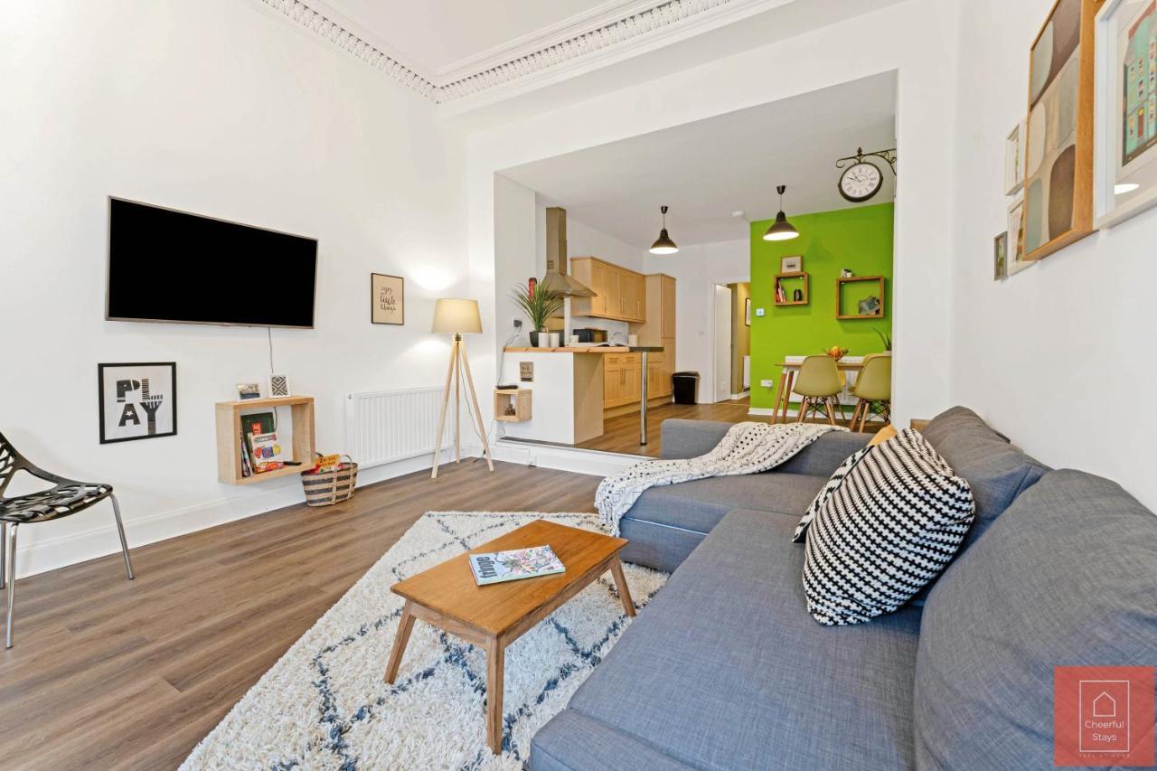Cheerful Stays: Spacious Flat In Vibrant Leith EDI Exterior foto
