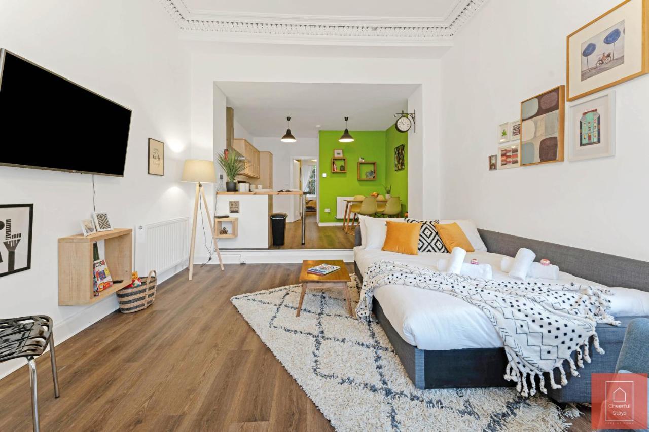 Cheerful Stays: Spacious Flat In Vibrant Leith EDI Exterior foto